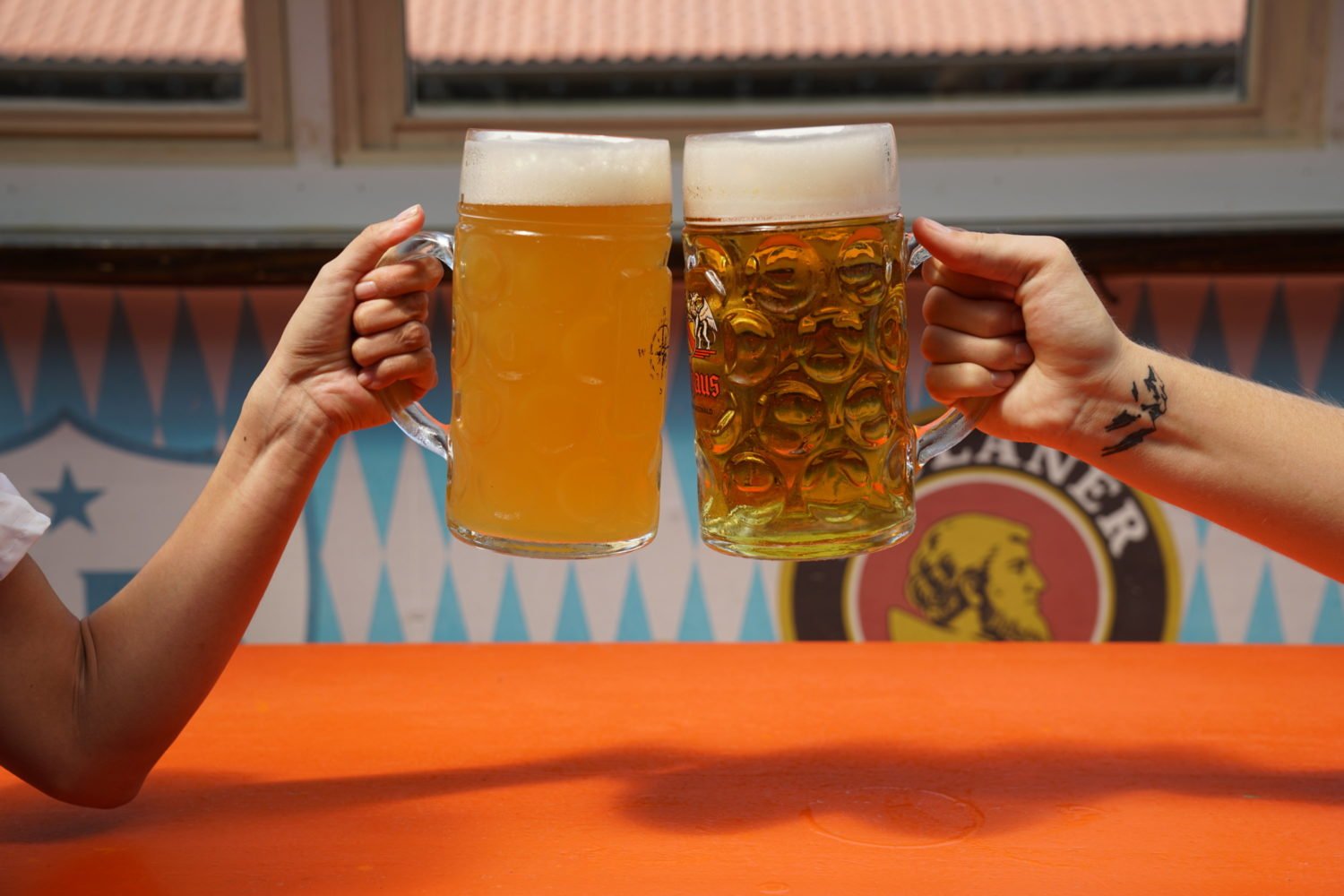 Beer gardens and beer halls like Sauf Haus in Dupont Circle are hosting Oktoberfest celebrations. Photograph courtesy of Sauf Haus.