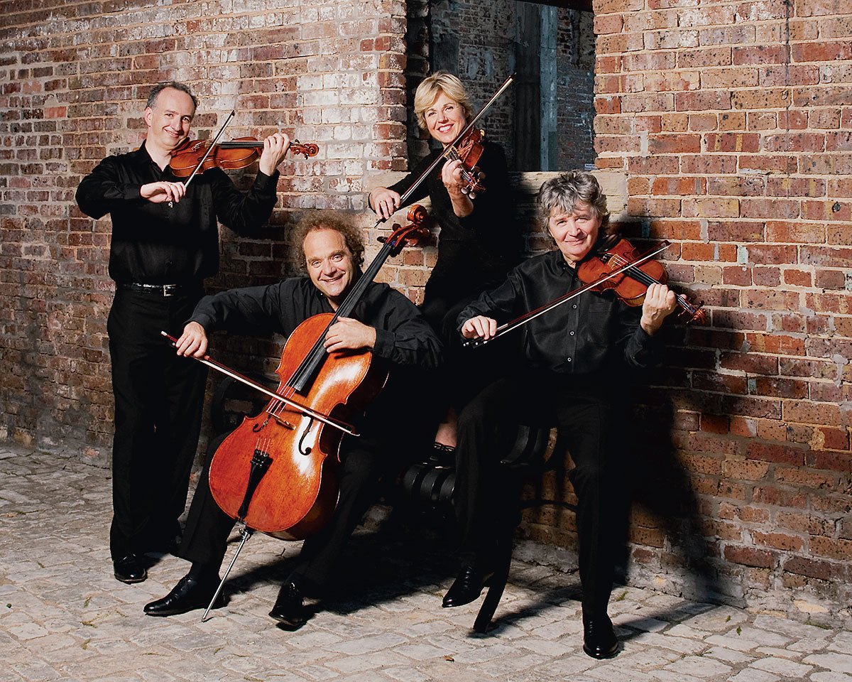 Photograph of Takács Quartet by Ellen Appel.