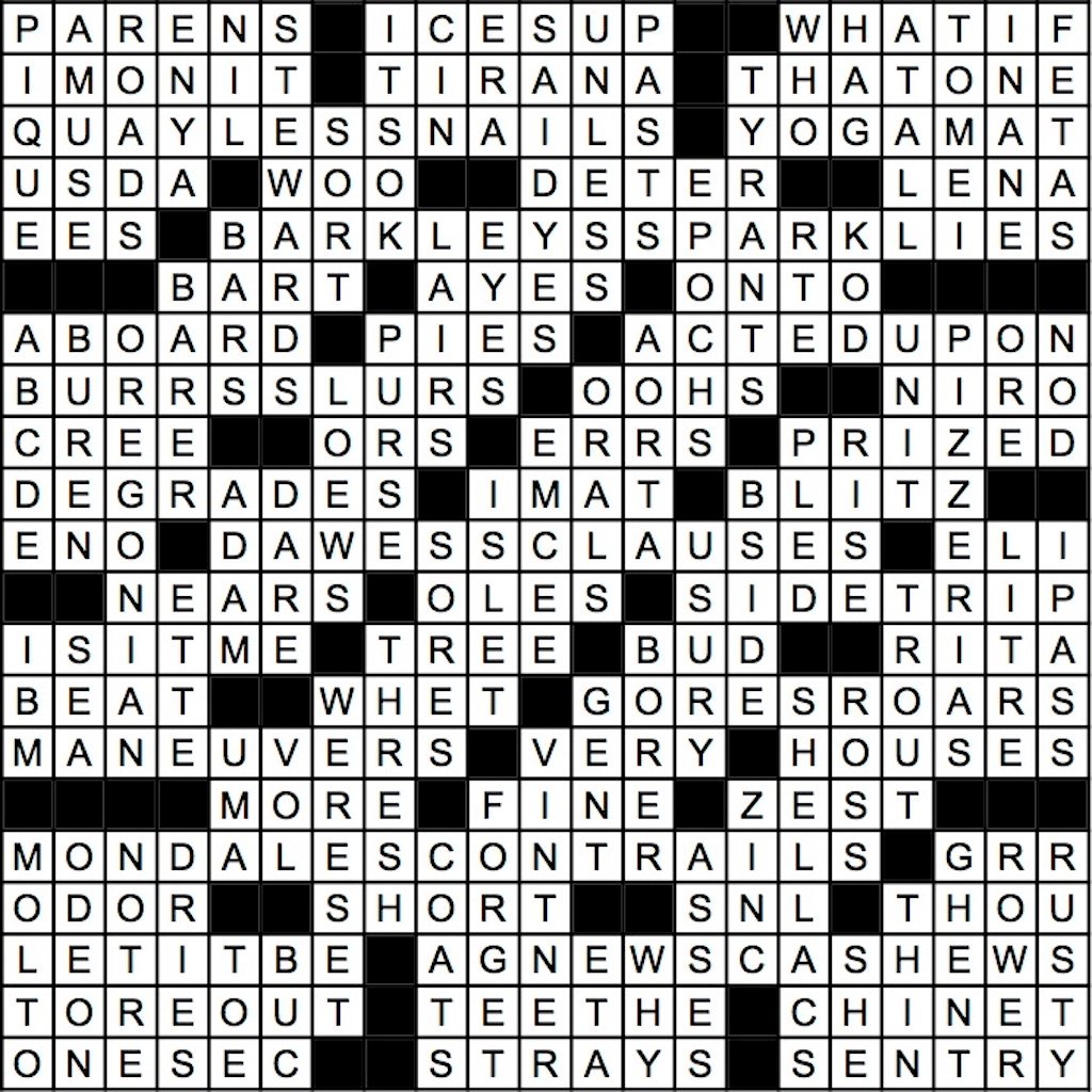 Very Loud Musically Crossword