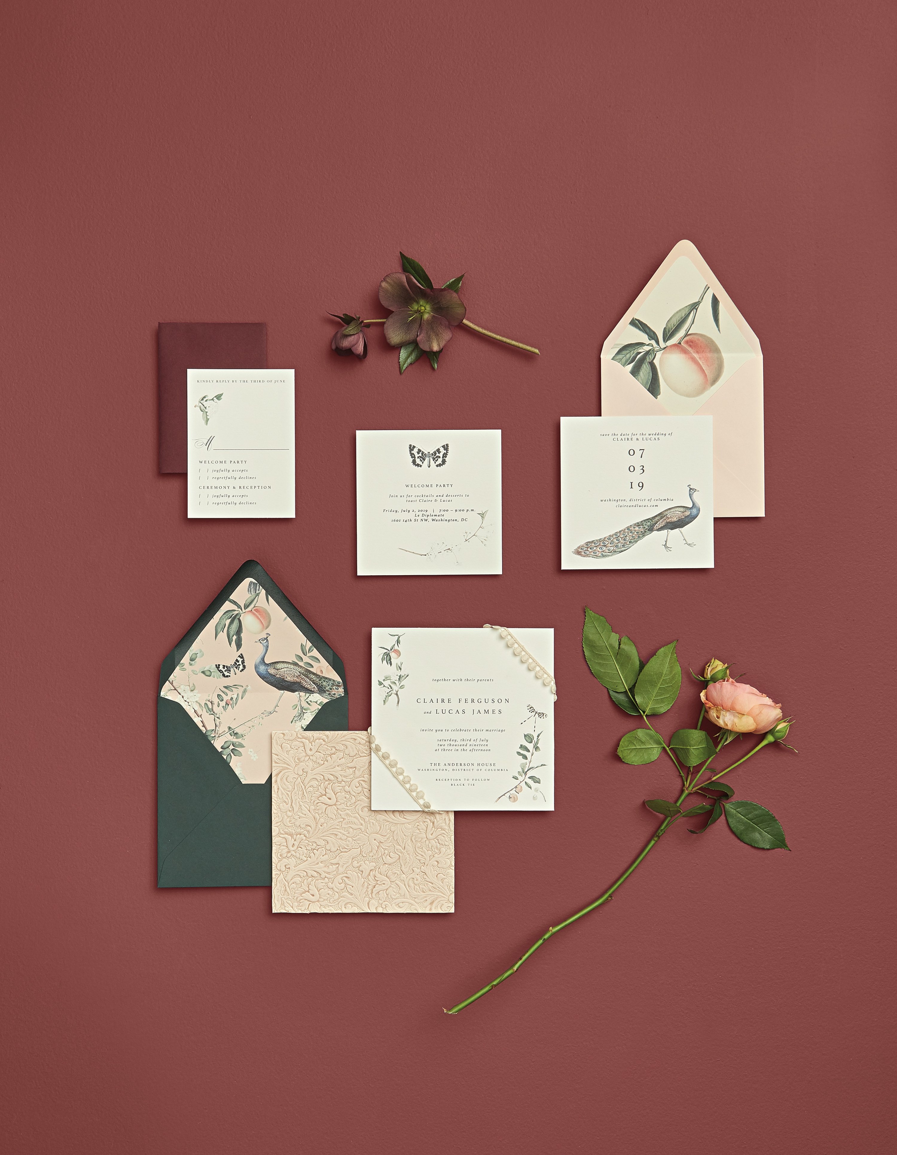 coral invitations - Washingtonian pantone-color-of-the-year-2019