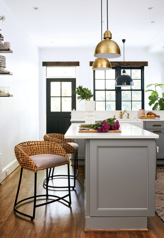 A Clever Layout Packs Style and Function Into a Tight Rowhouse Kitchen ...