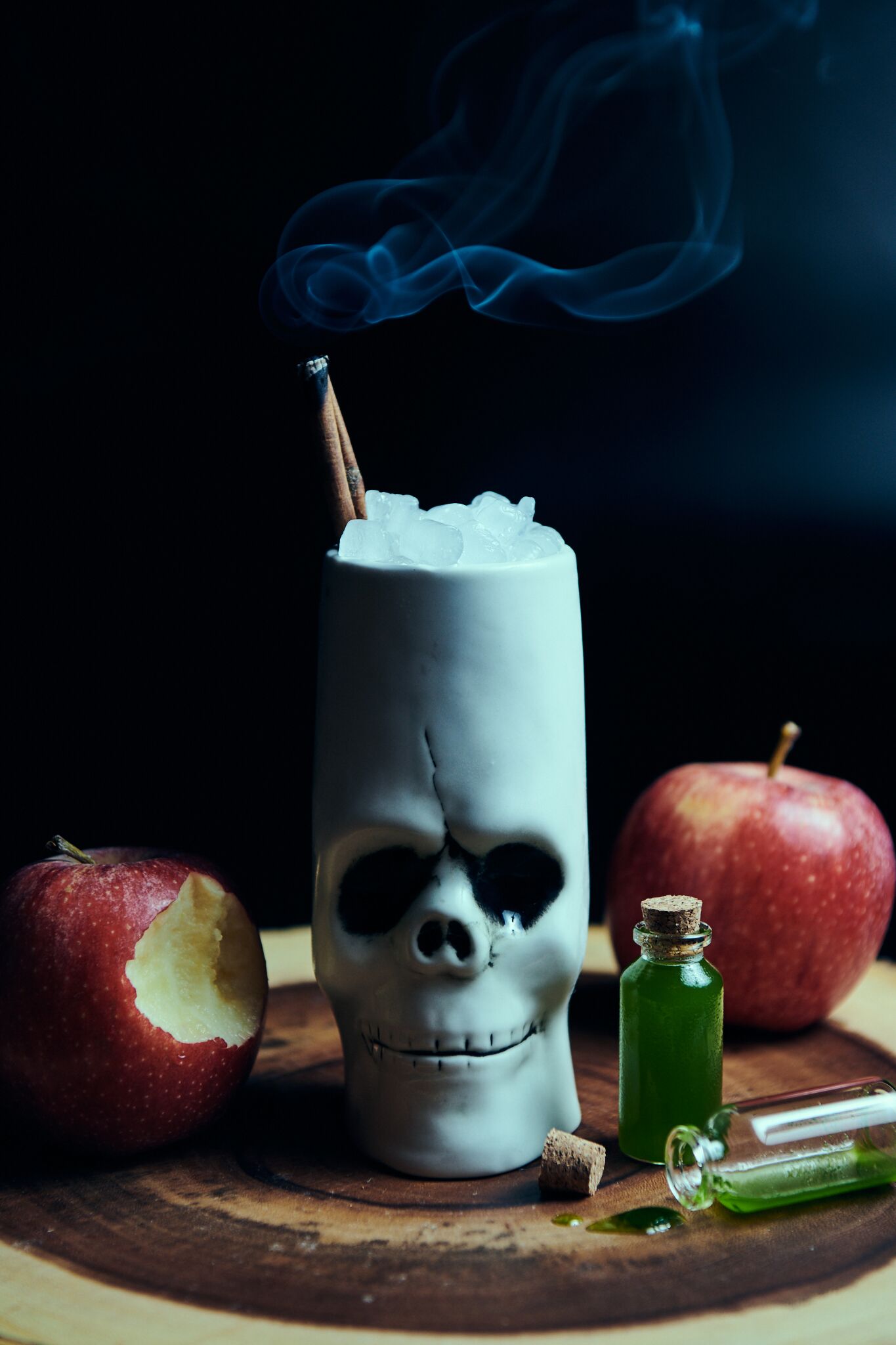 The tale of Snow White gets a whiskey and apple cider drink called the Fairest Apple of Them All. Photograph courtesy of Drink Company.