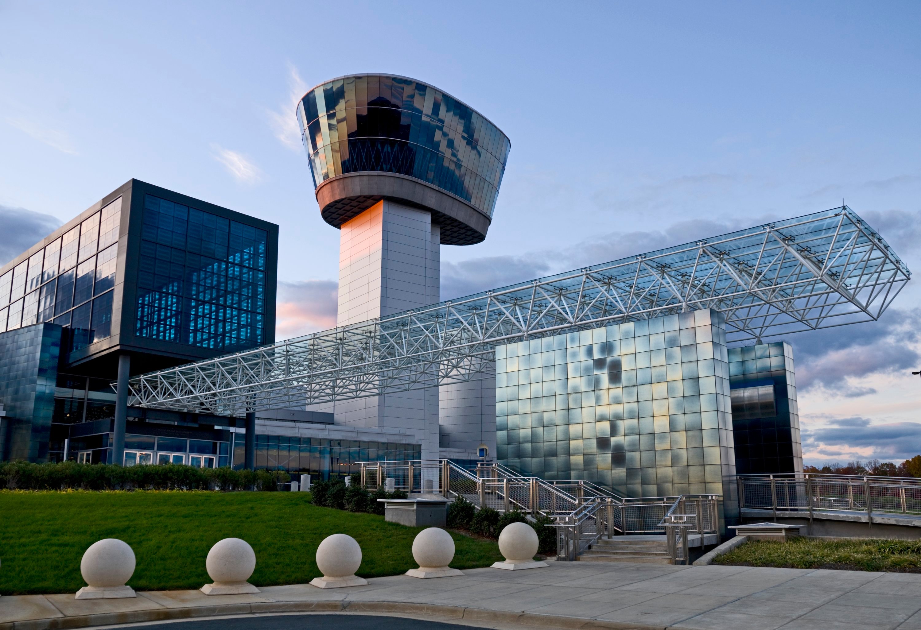 Front of the SmithsonianNASM Udvar-Hazy Center Photo By Dane Penland - Washingtonian