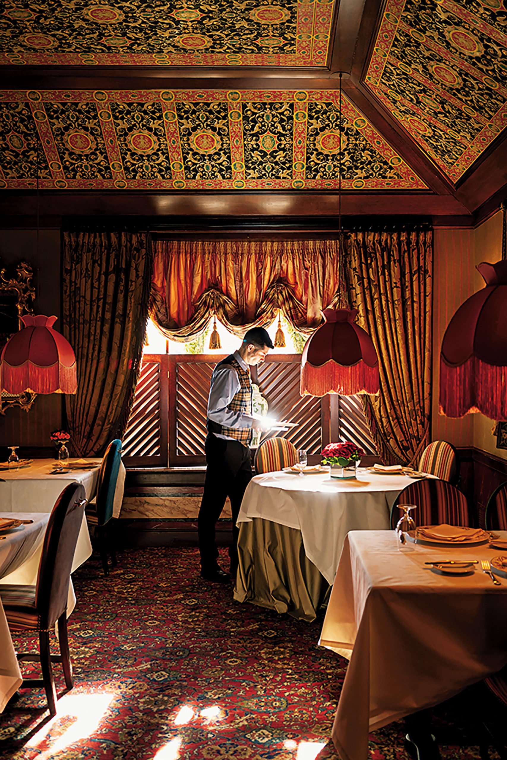 One of the dining rooms at the Inn at Little Washington.