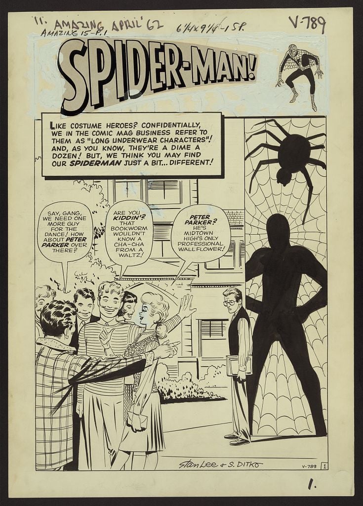 Spider-man Drawing-Library of Congress - Washingtonian