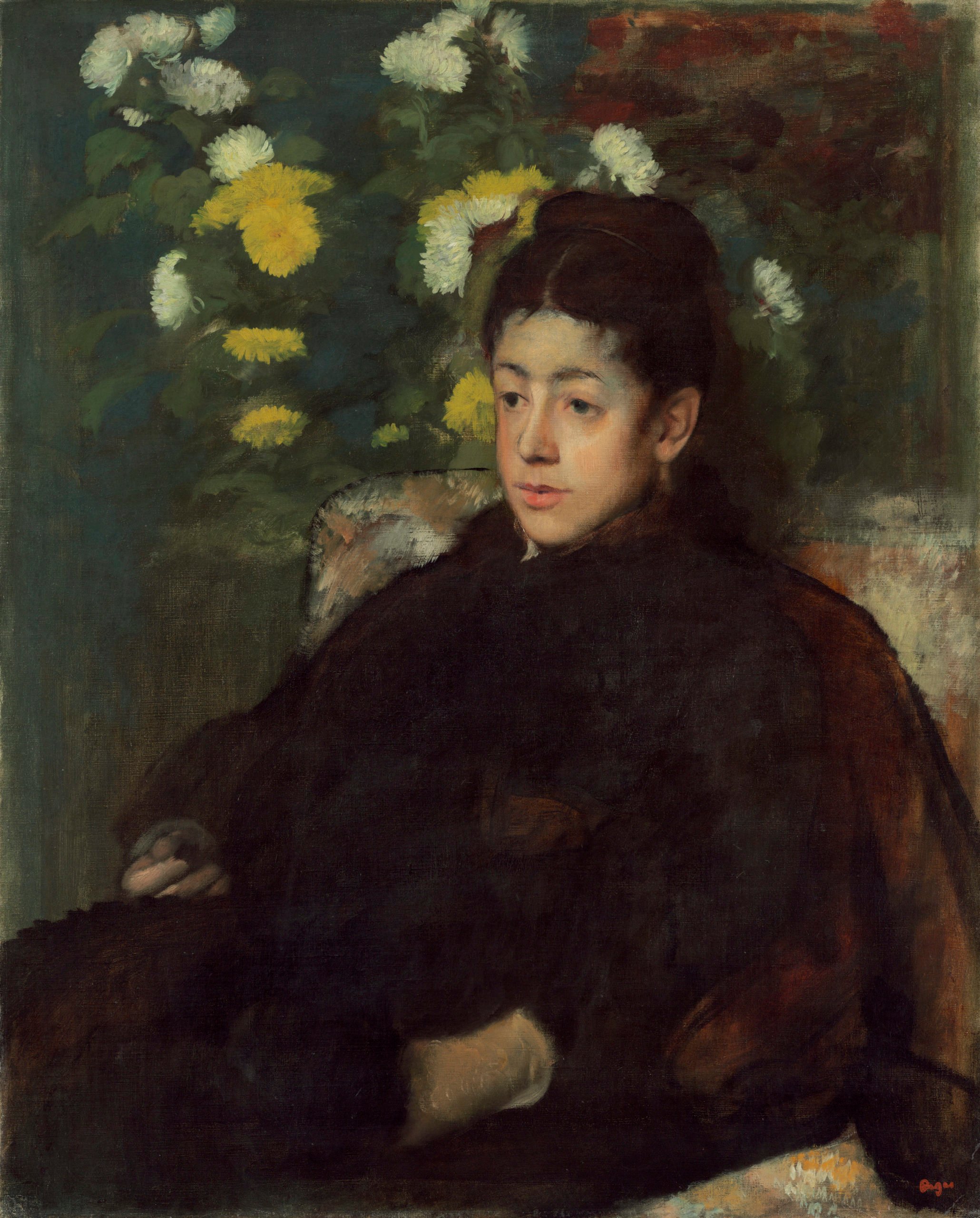 “Mademoiselle Malo” by Degas courtesy of National Gallery of Art, Chester Dale Collection