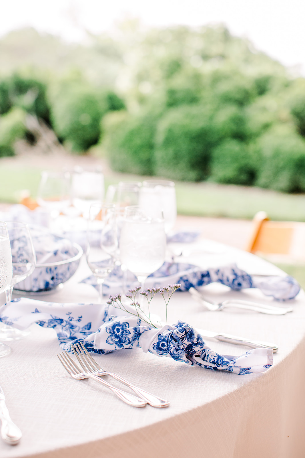 Jon & Christina Blue and white garden wedding  - River Farm, VA