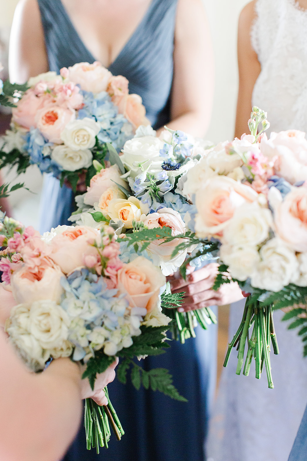 Jon & Christina Blue and white garden wedding  - River Farm, VA