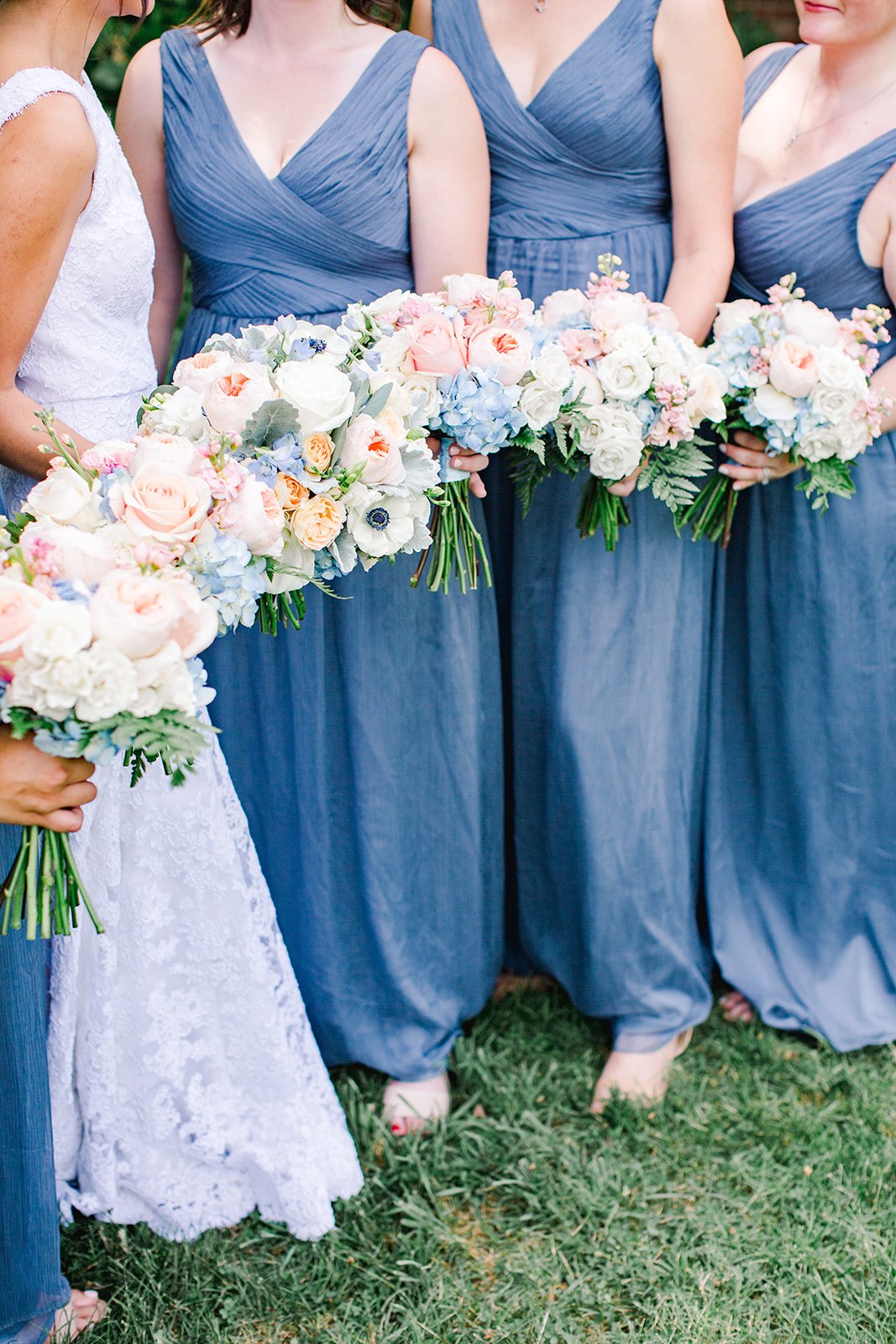 Jon & Christina Blue and white garden wedding  - River Farm, VA