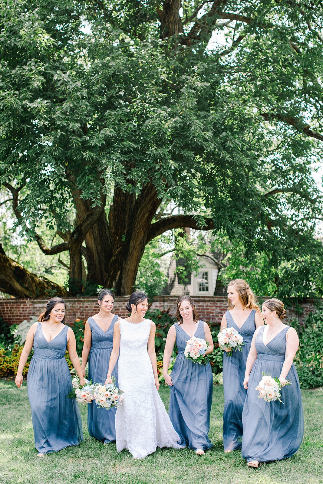 Jon & Christina Blue and white garden wedding  - River Farm, VA