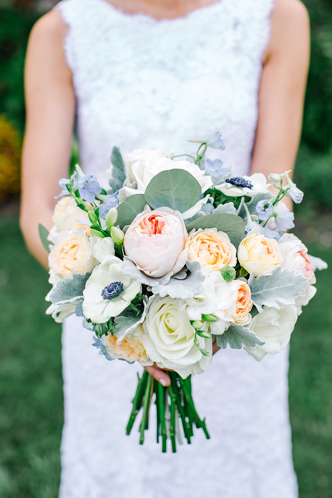 Jon & Christina Blue and white garden wedding  - River Farm, VA