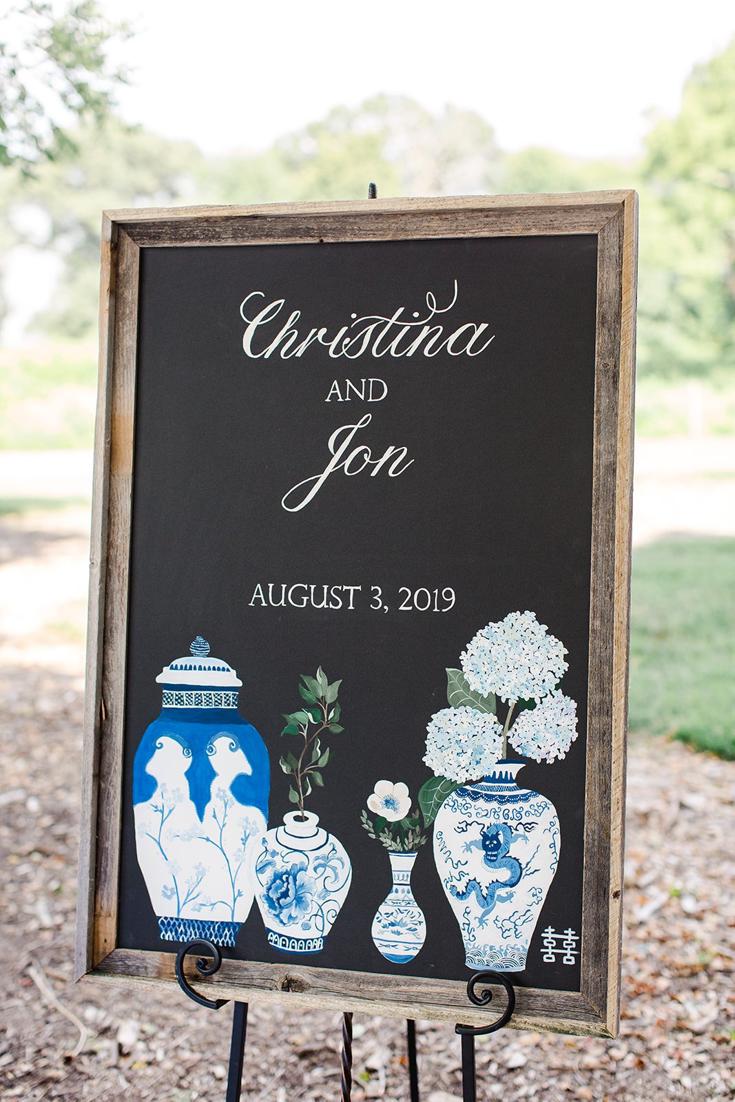 Jon & Christina Blue and white garden wedding  - River Farm, VA