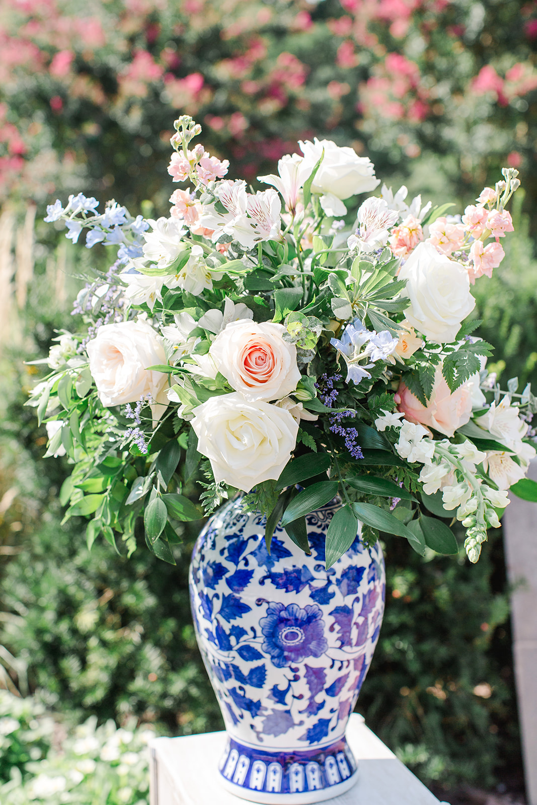 Jon & Christina Blue and white garden wedding  - River Farm, VA