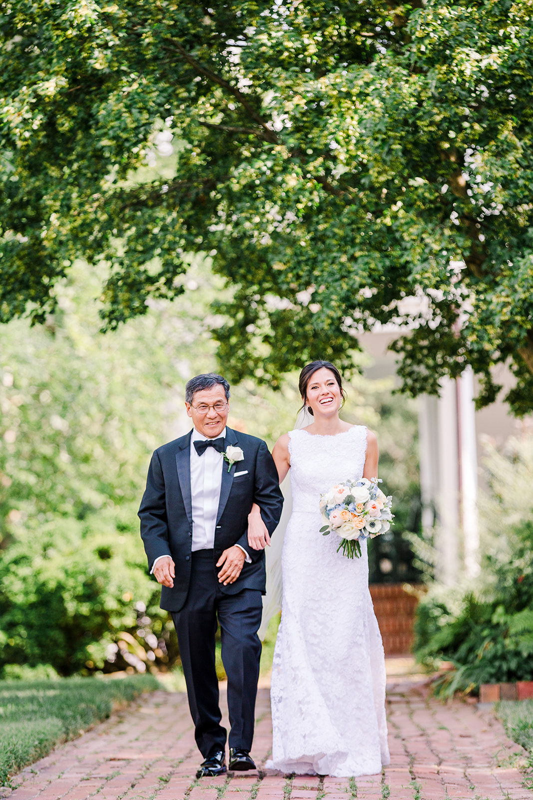 Jon & Christina Blue and white garden wedding  - River Farm, VA