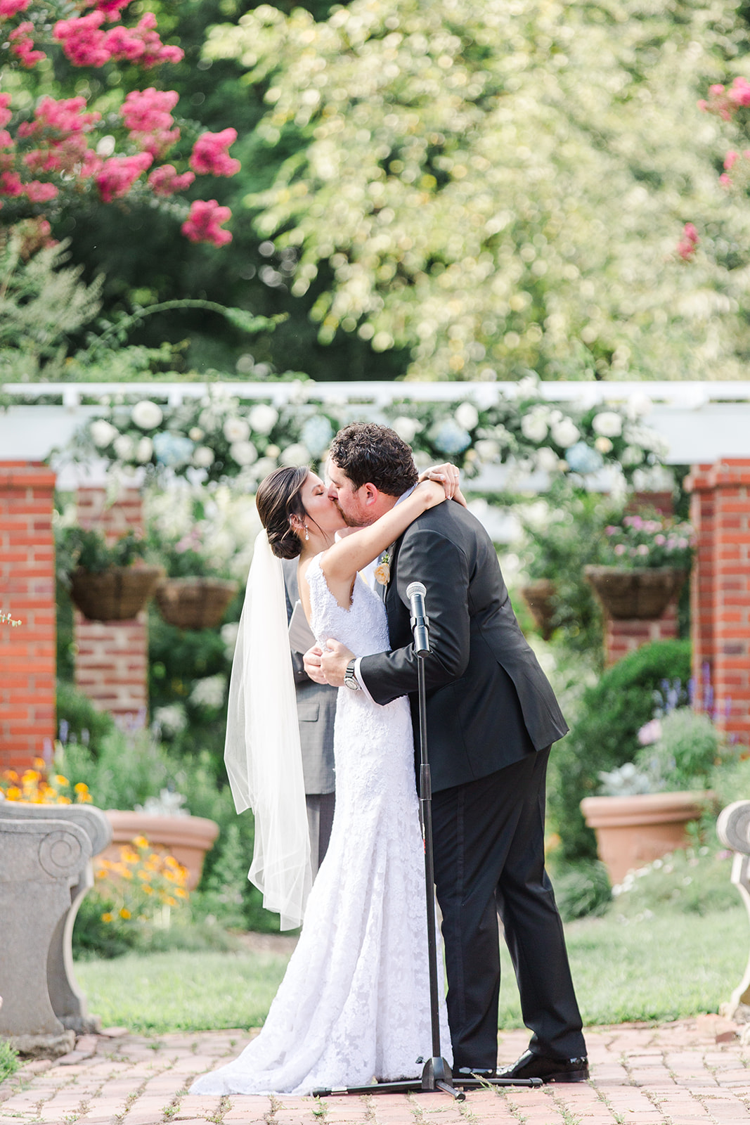 Jon & Christina Blue and white garden wedding  - River Farm, VA