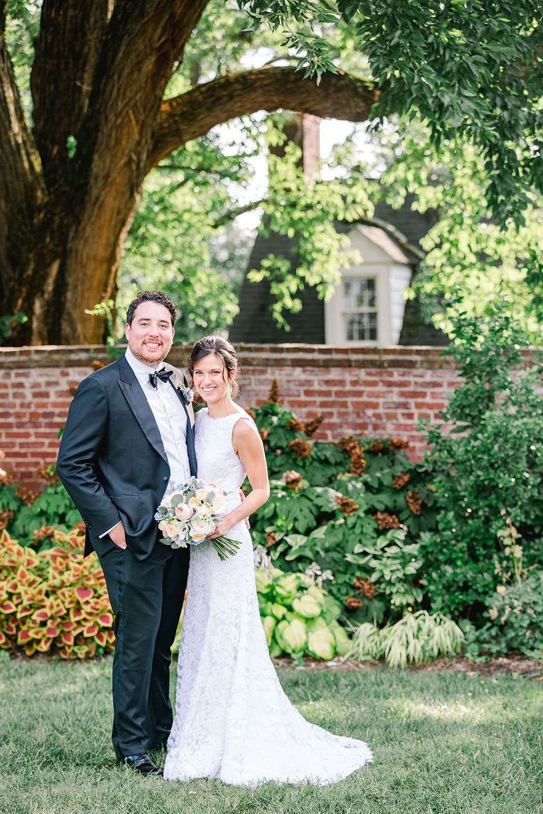 Jon & Christina Blue and white garden wedding  - River Farm, VA