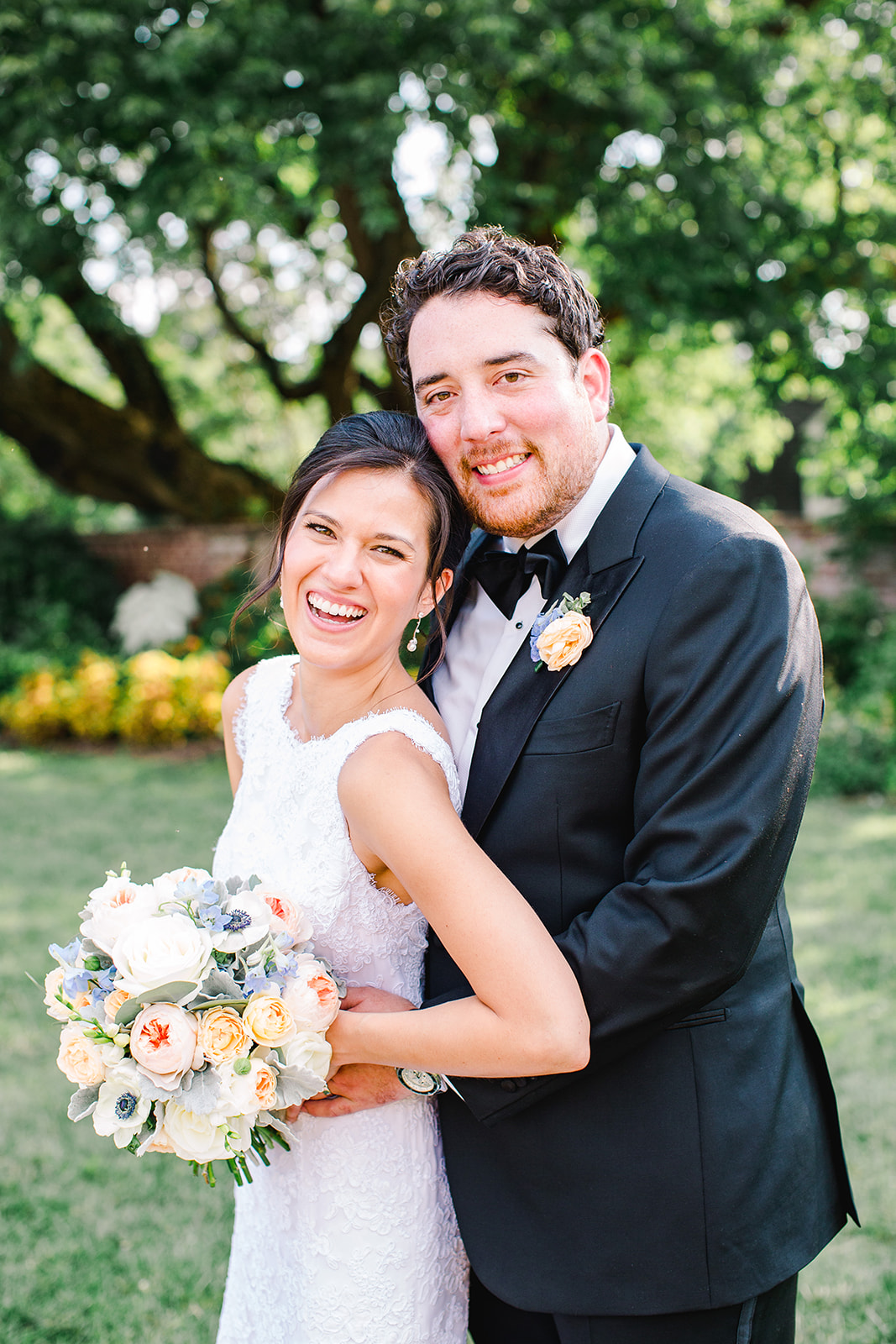 Jon & Christina Blue and white garden wedding  - River Farm, VA