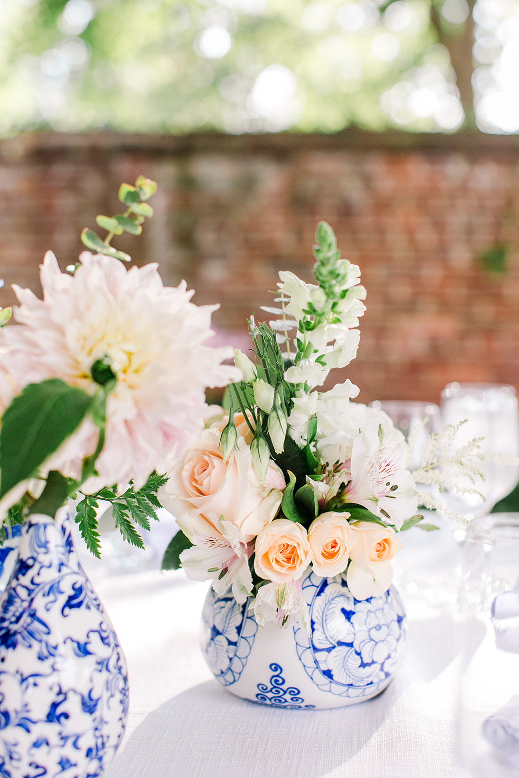 Jon & Christina Blue and white garden wedding  - River Farm, VA