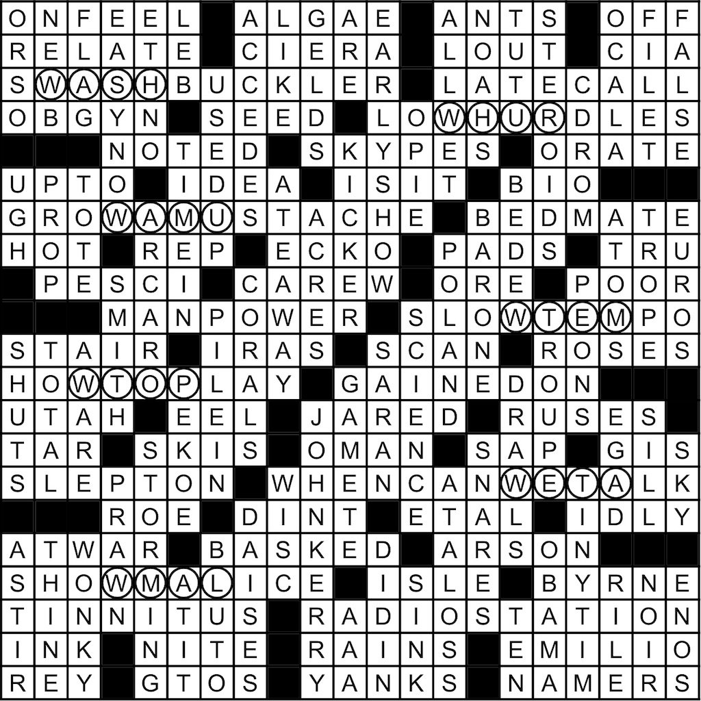 March 2020 Crossword Answer Key Washingtonian Dc