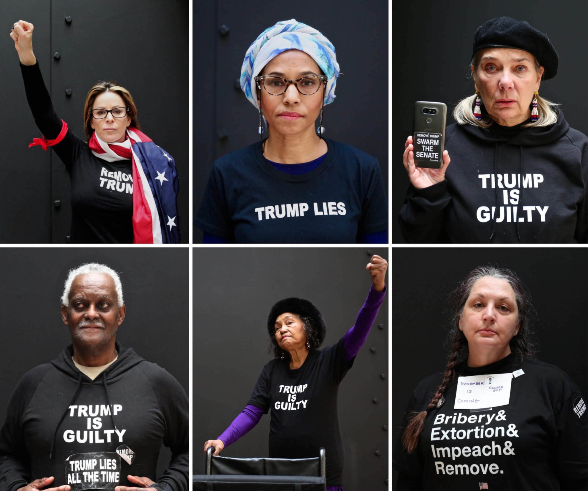 PHOTOS: The Silent Protesters of the Impeachment Trial