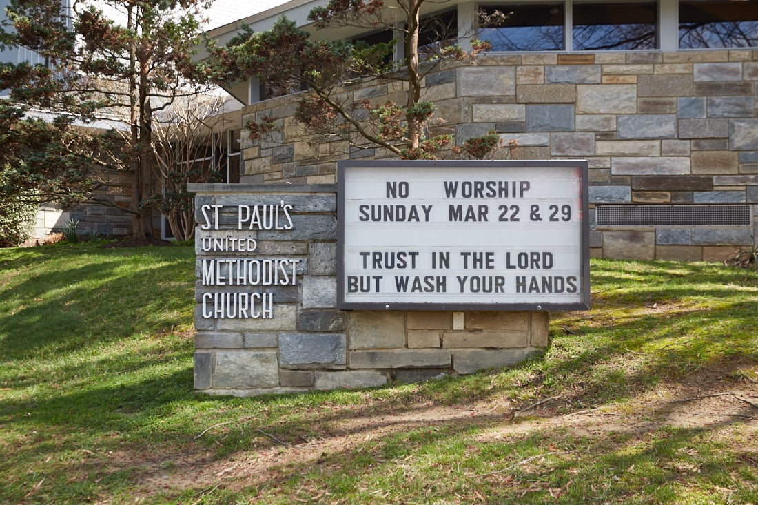 PHOTOS: Covid-Era Churches Have Some Pretty Amazing Signs Out Front |  Washingtonian (DC)