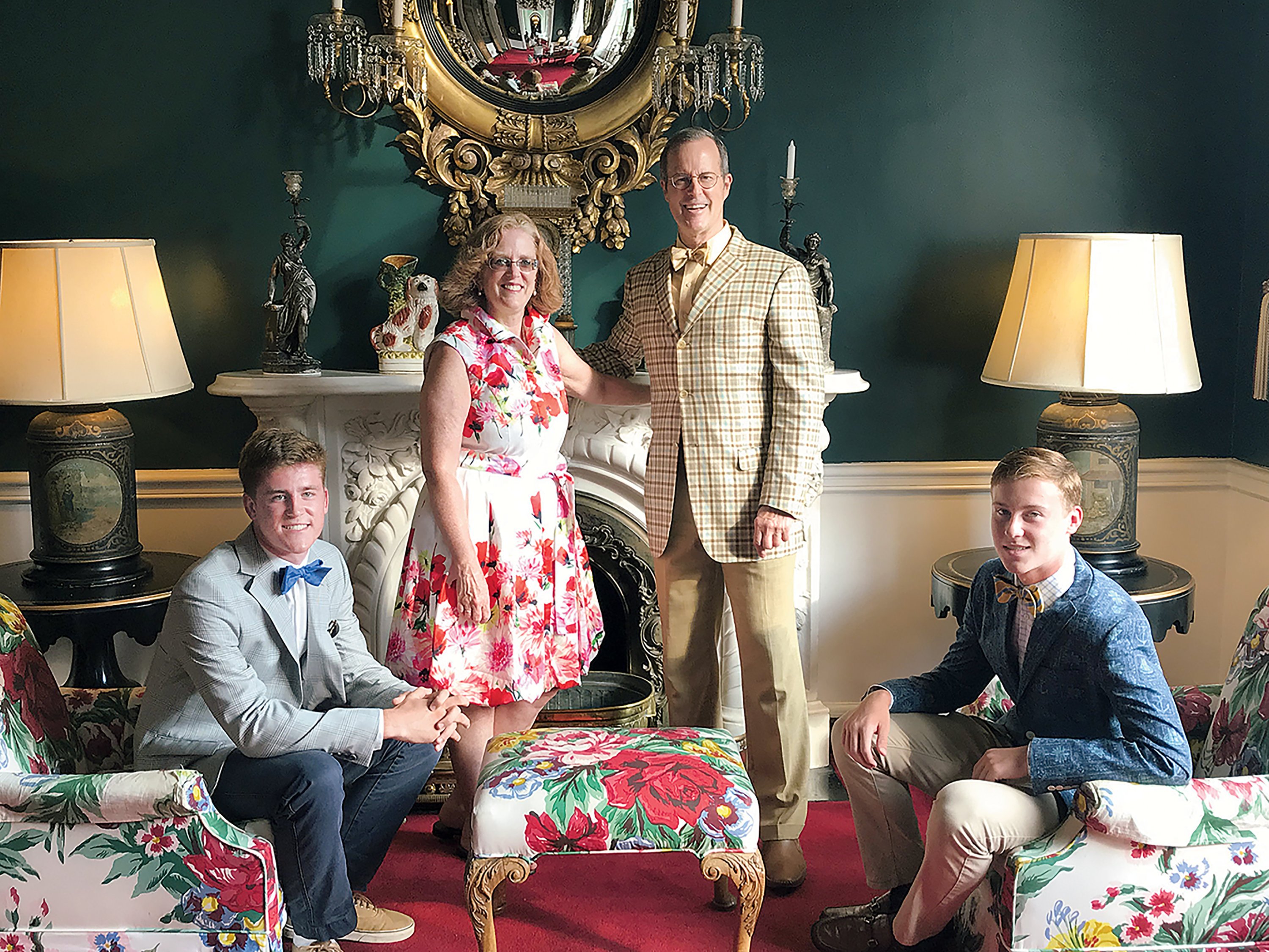 Fleming with his wife and two sons. Photograph courtesy of Bruce Fleming.