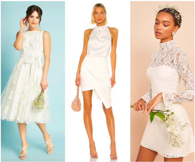21 Chic Wedding Dresses for At-Home and Virtual Celebrations