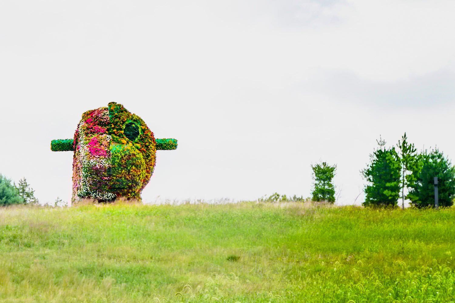 You can see Jeff Koons' "Split-Rocker" on an outdoor-only visit to Glenstone. Photo by Flickr user Ted Eytan.