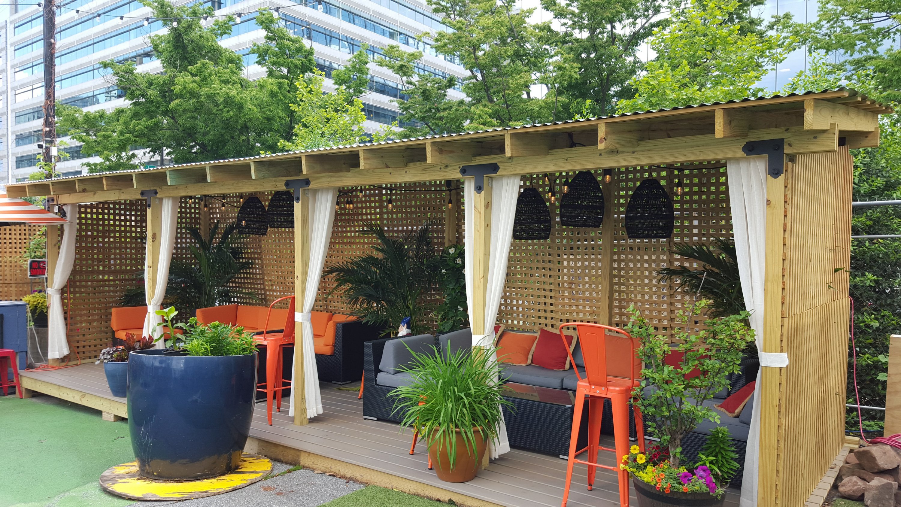 Wunder Garten has multiple cabanas available for reservation. Photo courtesy of Wunder Garten. 