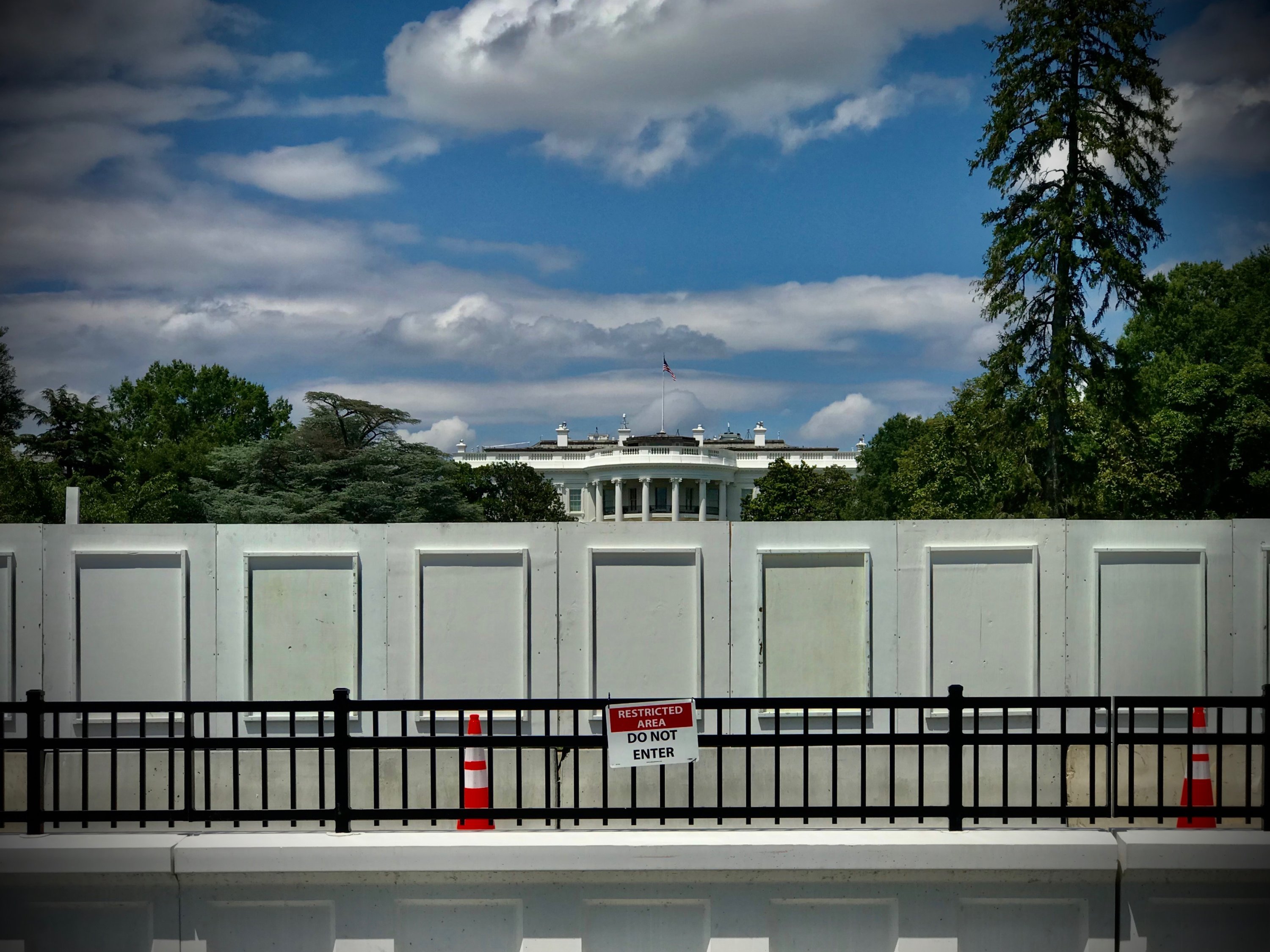 White House Fence Construction - The White House and President's Park (U.S.  National Park Service)