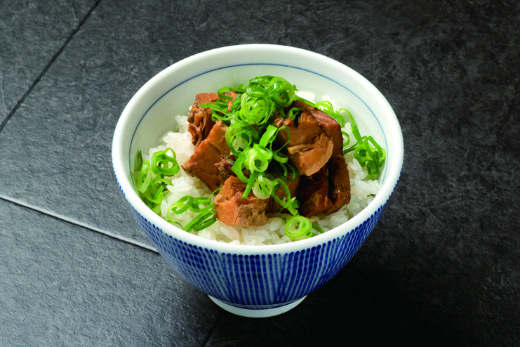 A pork belly rice bowl is also available with grilled salmon. Photo courtesy of Santouka. 