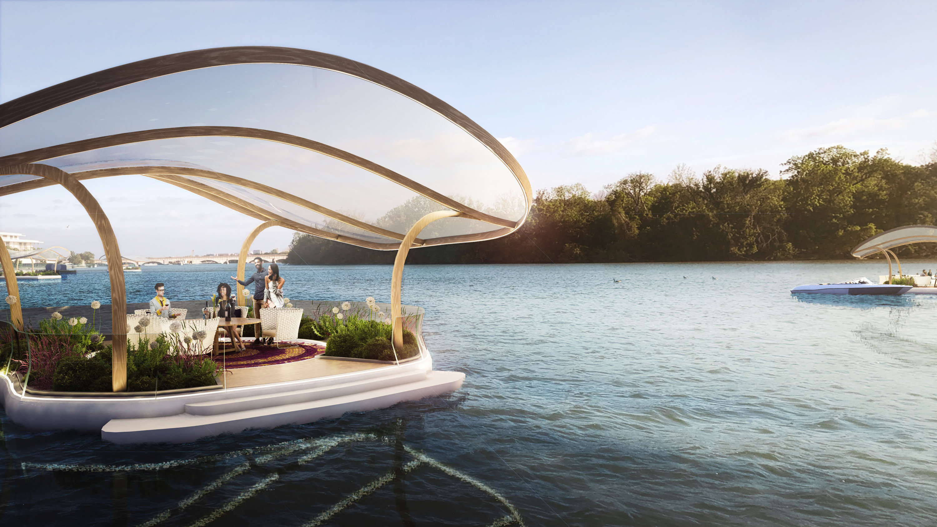Floating CLT Lily Pad Inspired Pop-Up Restaurants - Washingtonian