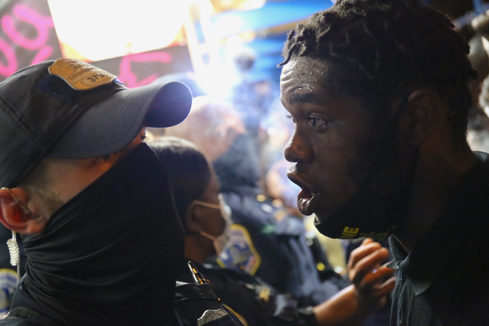 Protesters in DC Tried to Drown Out Trump’s Speech Thursday Night