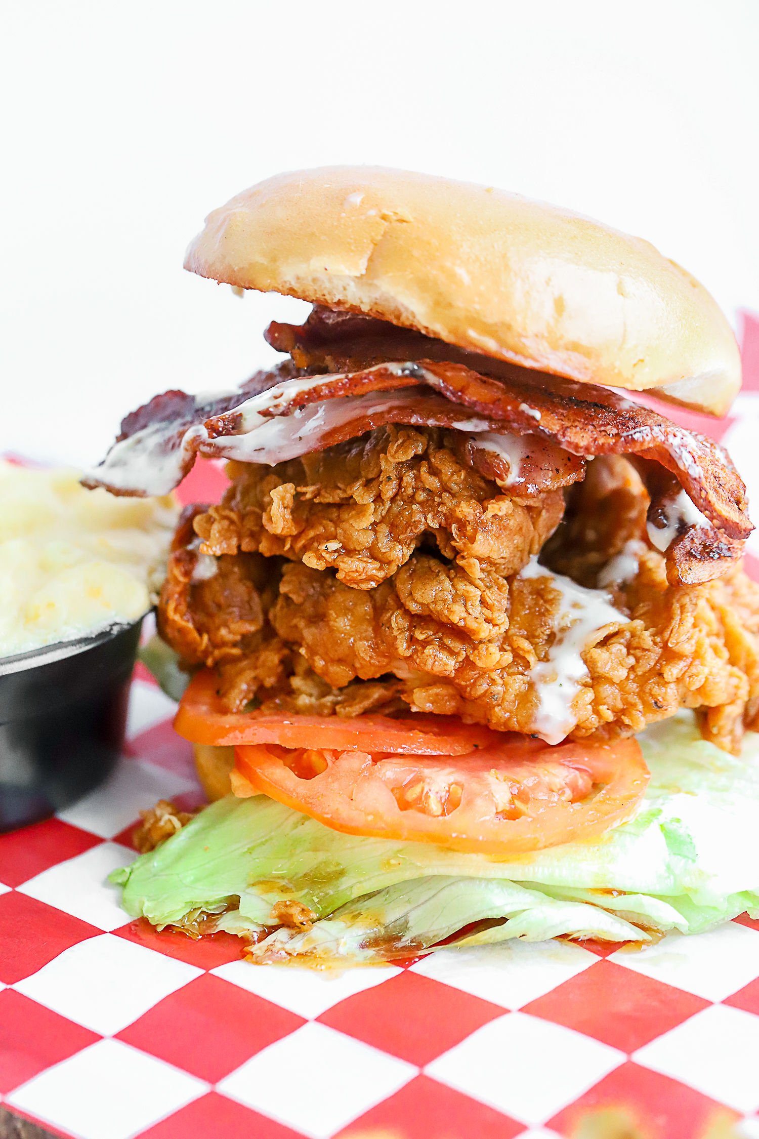The fried chicken club sandwich. Photo courtesy of Roaming Rooster.