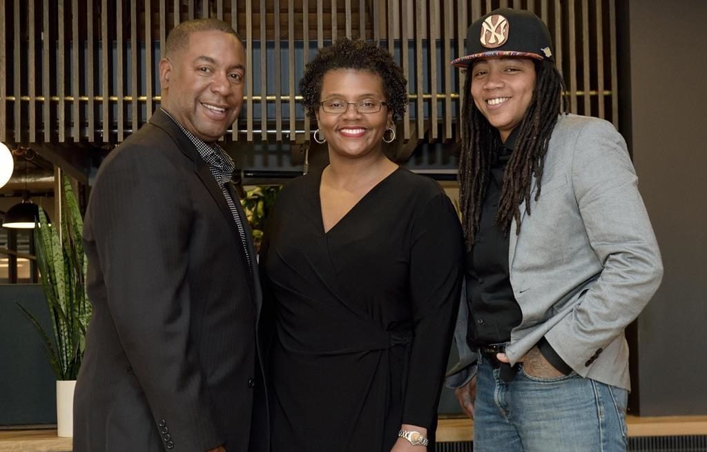 DMV Black Restaurant Week co-founders Furard Tate, Dr. Erinn Tucker, and Andra Johnson. Photo courtesy of DMV Black Restaurant Week.