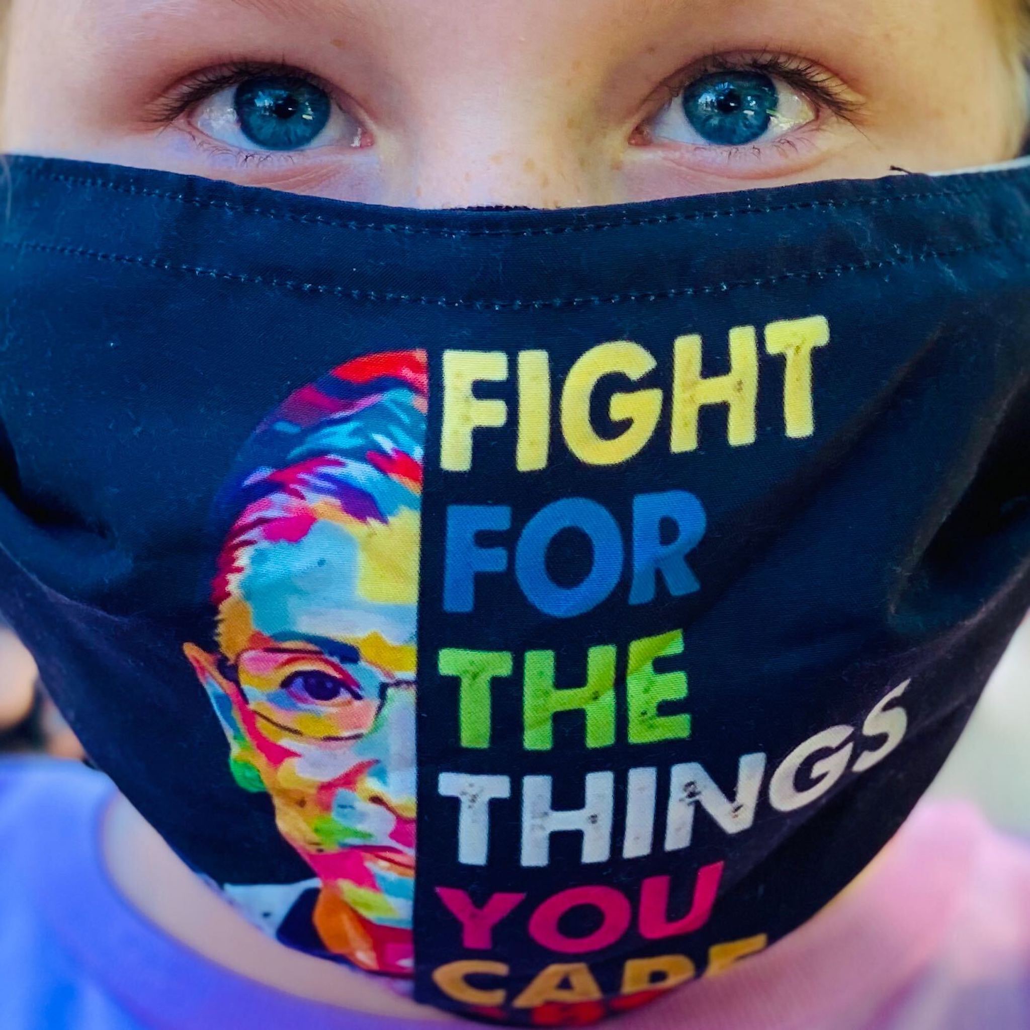 RBG mourners masks supreme court