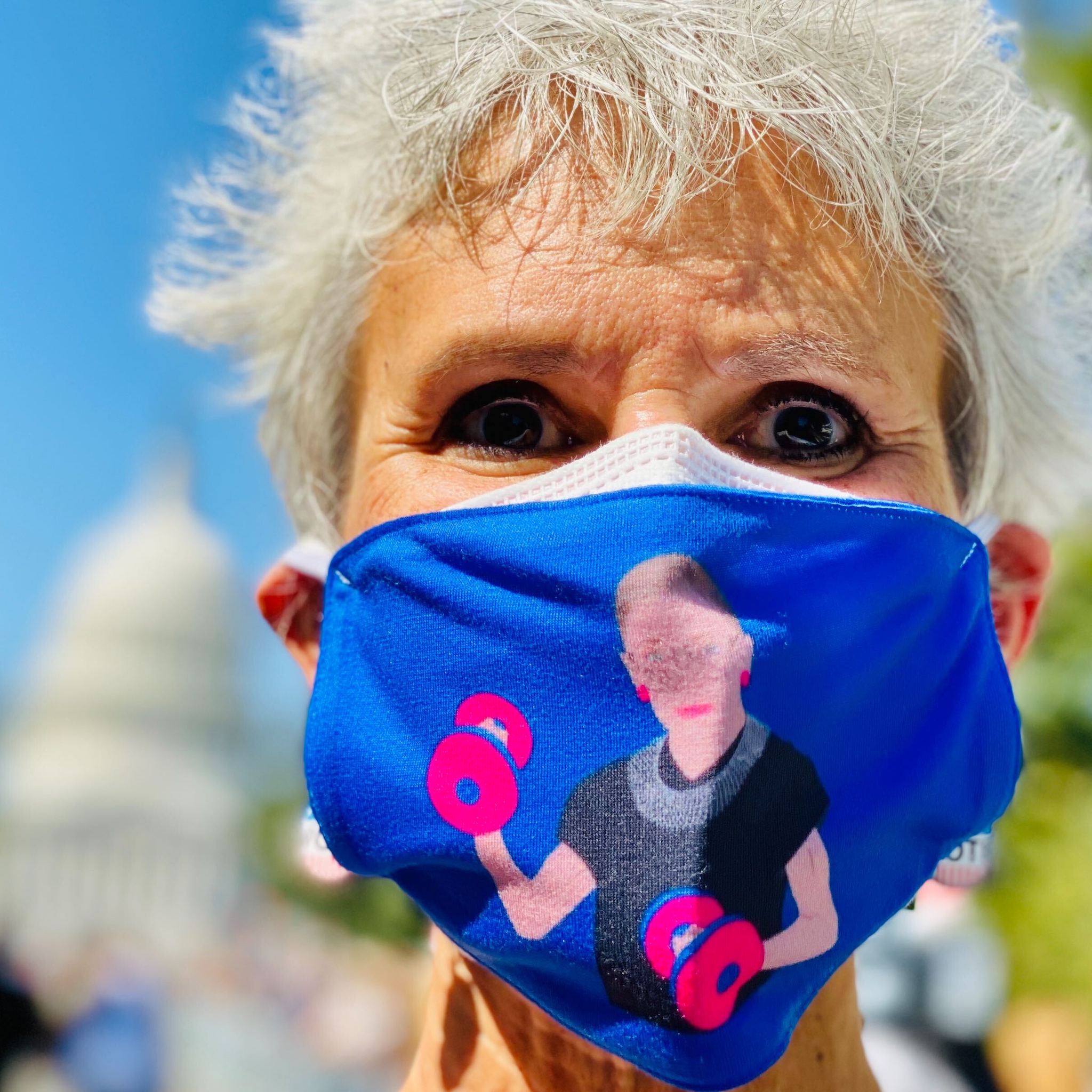 RBG mourners masks supreme court