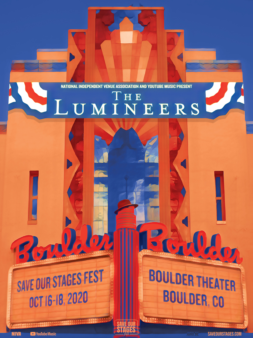 The Lumineers poster by Jordan Grobe