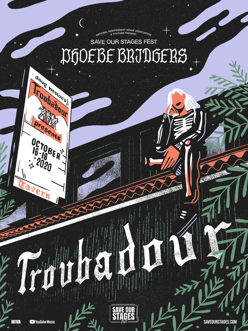 Phoebe Bridgers poster by Stephanie O'Byrne