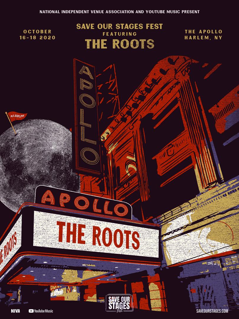 The Roots at the Apollo poster by Darin Michelle of 19fiftythree