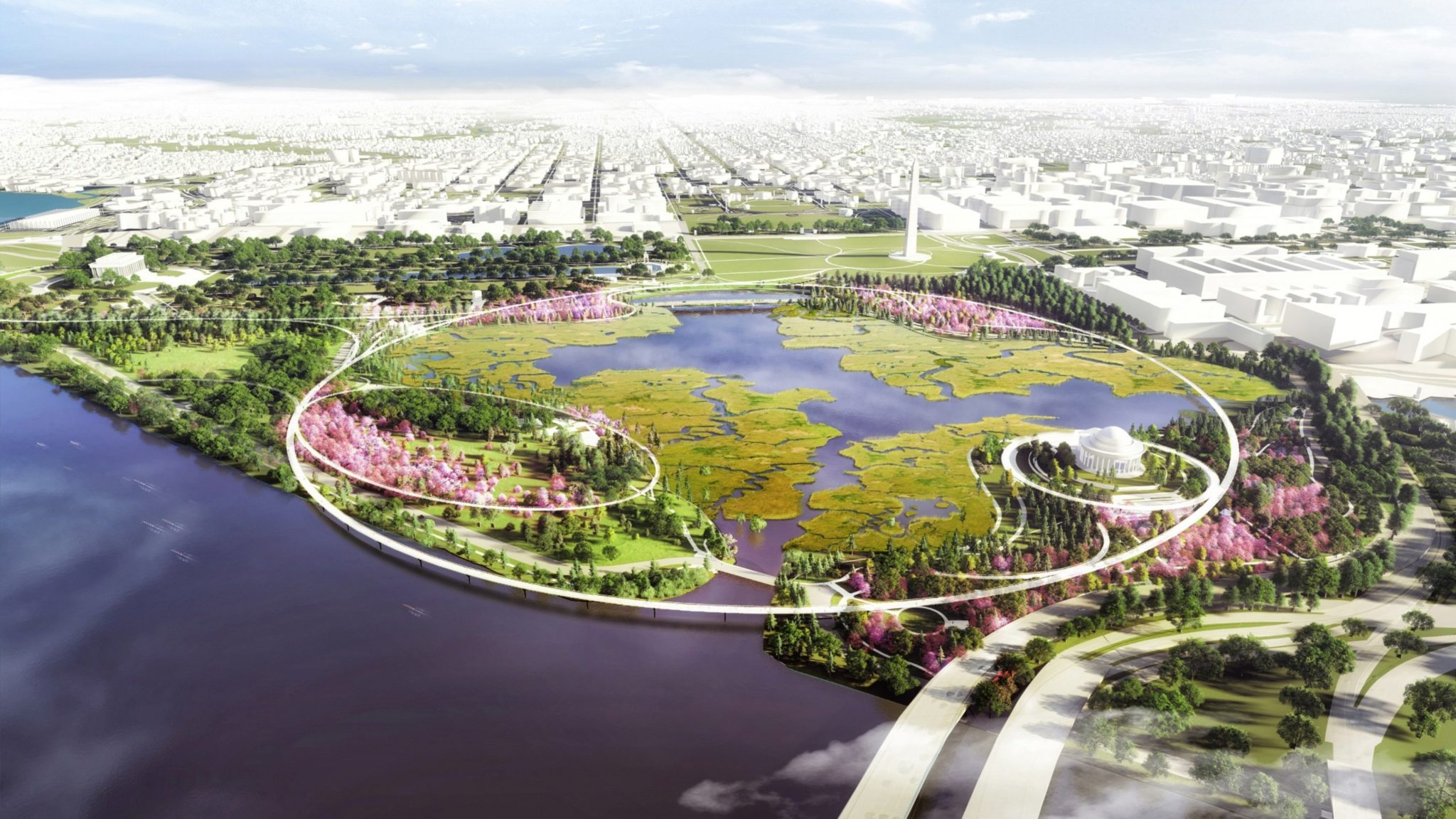 This New Project Imagines What the Tidal Basin Could Look Like in 100 Years