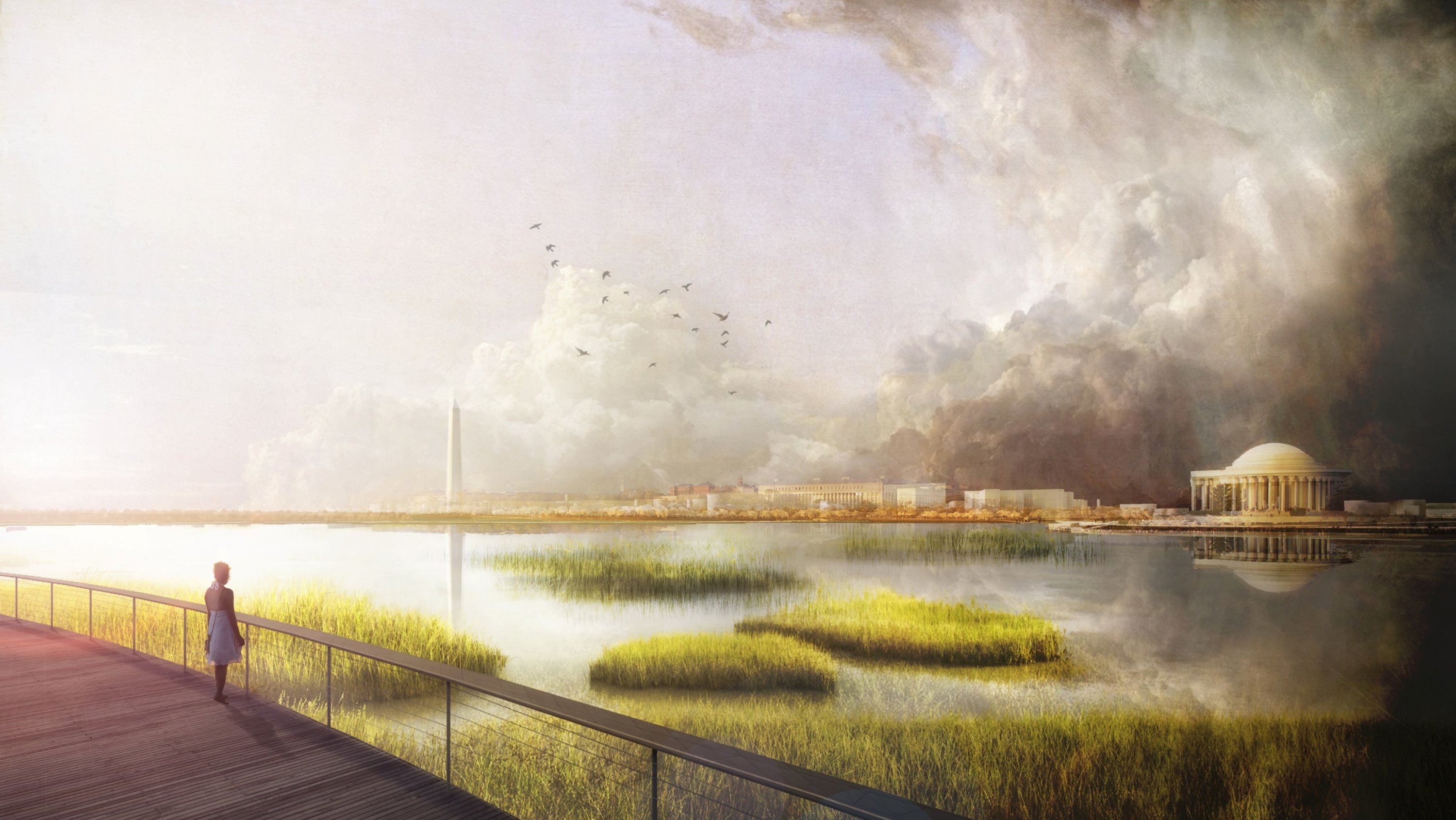 FO_TIDAL BASIN IDEAS LAB_Curate Entropy_14_Jefferson Memorial View_Field Operations - Washingtonian