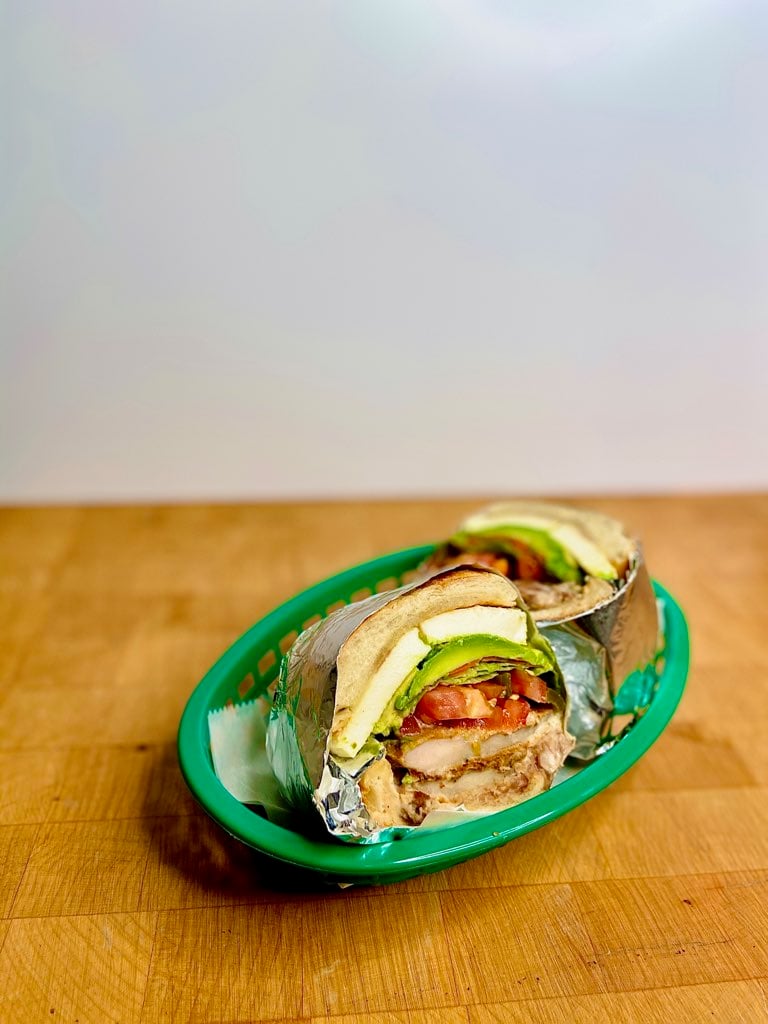 Chicken milanesa torta with avocado and crema. Photo courtesy of Gonzo.