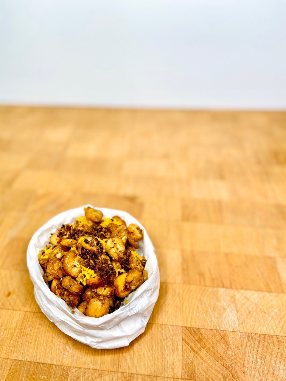 The menu features street food snacks like these corn nuts with worm salt. Photo courtesy of Gonzo.