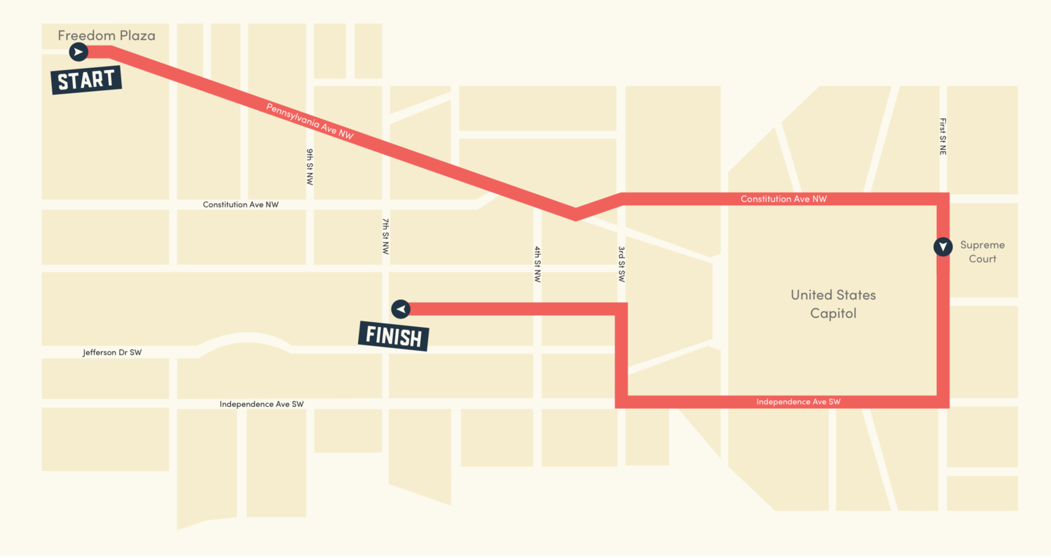 womens march route - Washingtonian