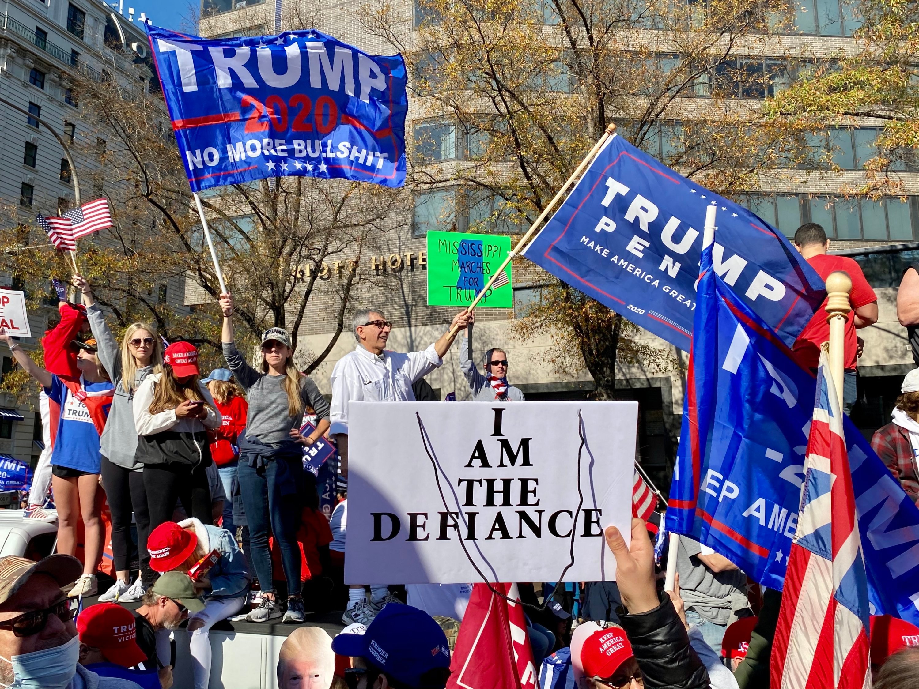 The Million MAGA March on November 14, 2020. Photograph by Evy Mages.