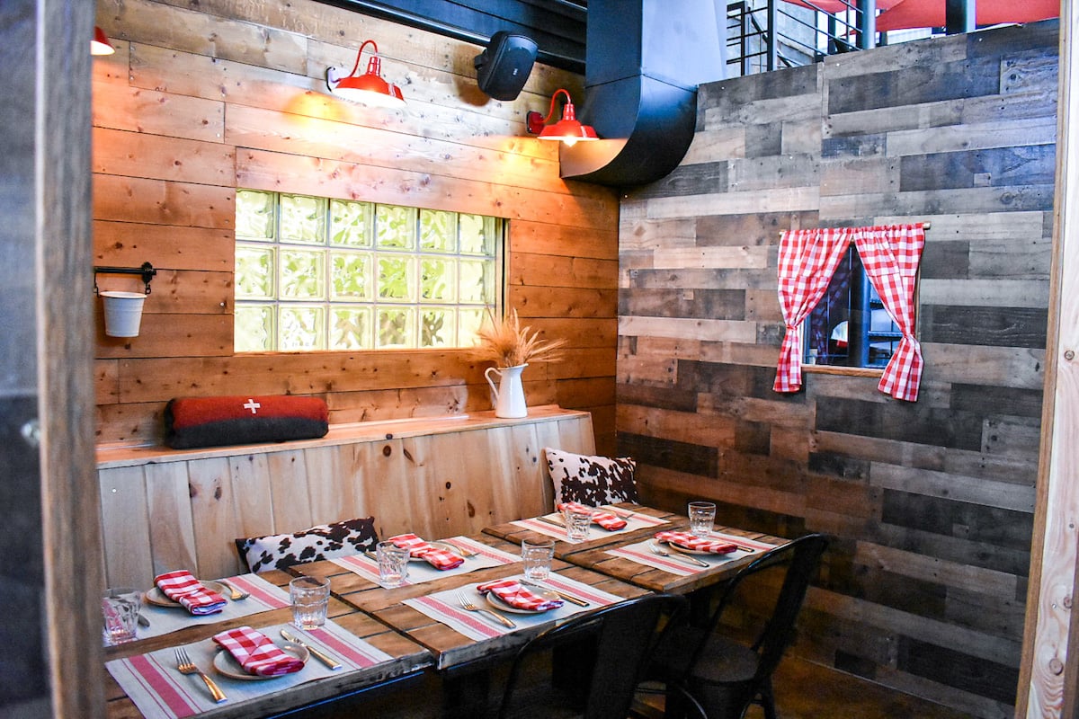 StableChalet1 - Washingtonian Swiss restaurant Stable reopens with private indoor chalets for fondue and raclette. Photography by Amanda Hoey.