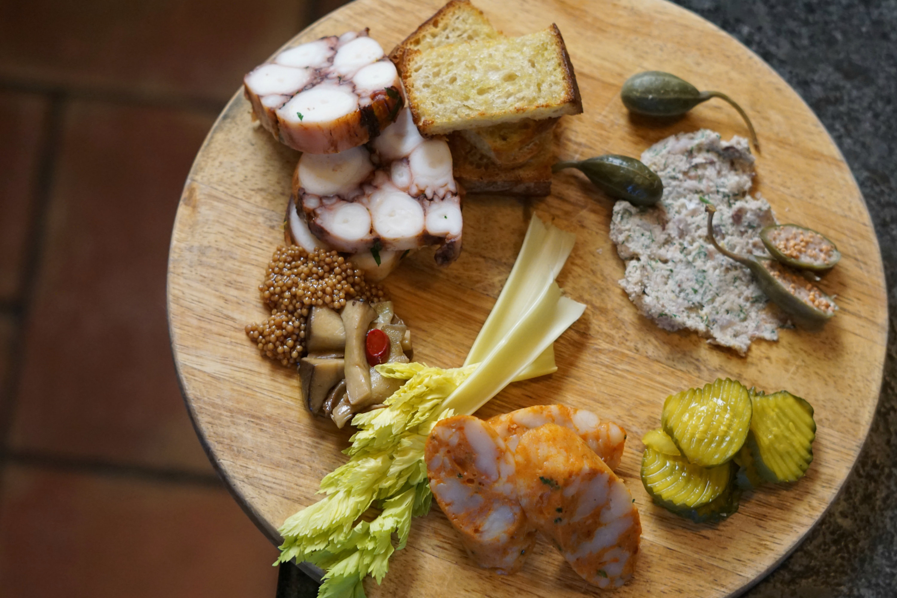 DSC03831 - Washingtonian Seafood charcuterie at Iron Gate. Photo courtesy of Iron Gate.
