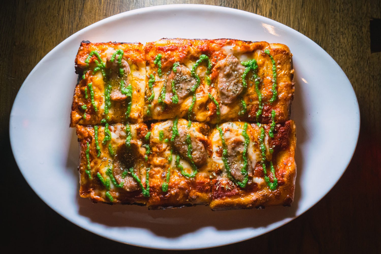 Get Social's "Sausage Party" pizza. Photo courtesy of HalfSmoke.