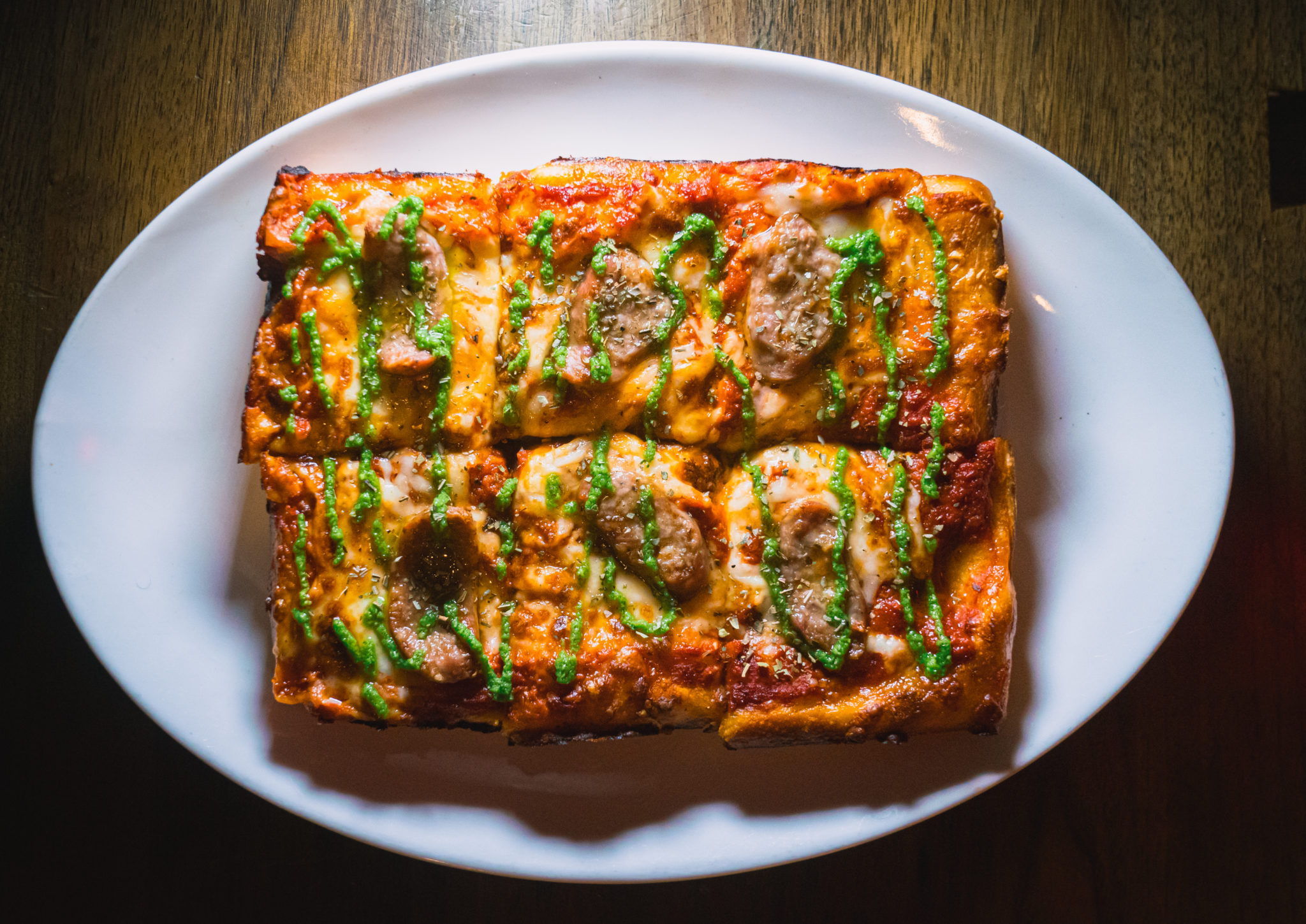 Get Social's "Sausage Party" pizza. Photo courtesy of HalfSmoke.